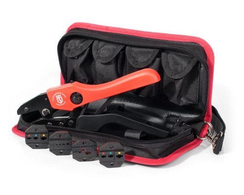 Пресс-клещи КВТ СТК+4 в прочной тканевой сумке с набором номерных матриц  картинка